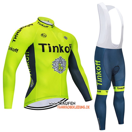 Tinkoff Langarmtrikot 2020 und Lange Tragerhose Gelb